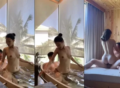 Từ bồn tắm đến phòng ngủ kỷ niệm với em trong chuyến du lịch